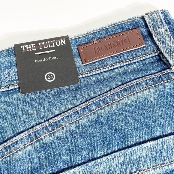 NWT BlankNYC Fulton Boyfriend Denim Shorts in Dress Down Size 24 - Picture 5 of 8